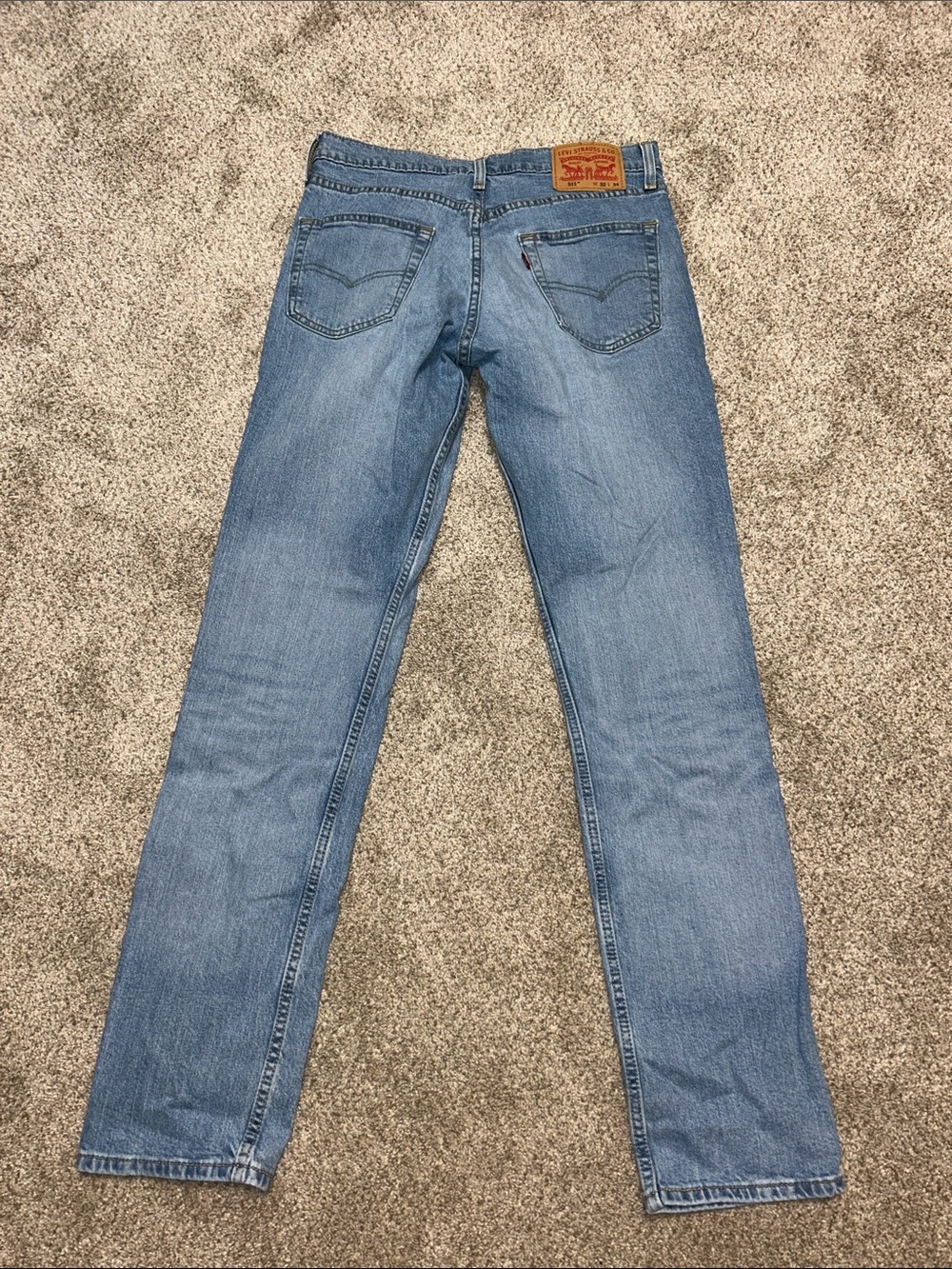 Levi’s Men's Light Blue Straight-Leg Jeans - Classic Denim